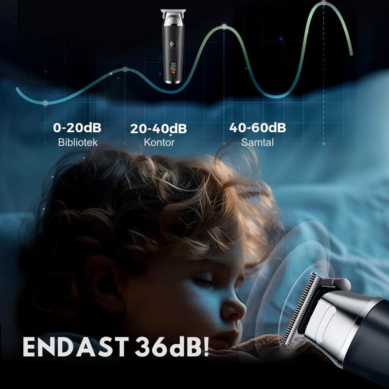 TrimSafe Pro™️ - LCD skärm - Elektrisk Trimmer